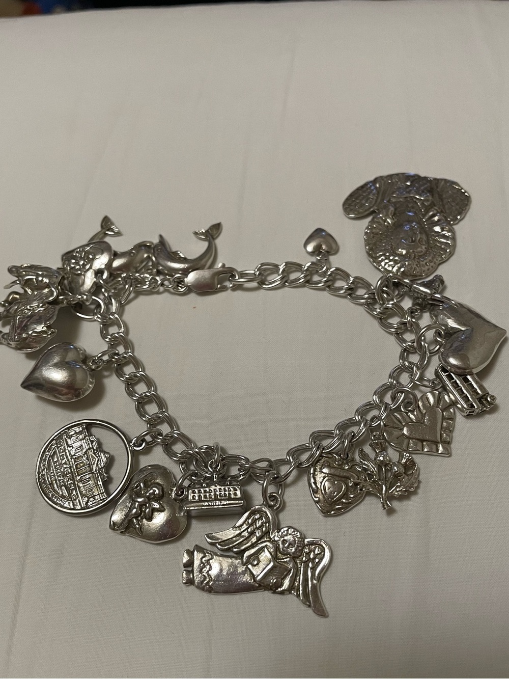Bracelet and charms sterling